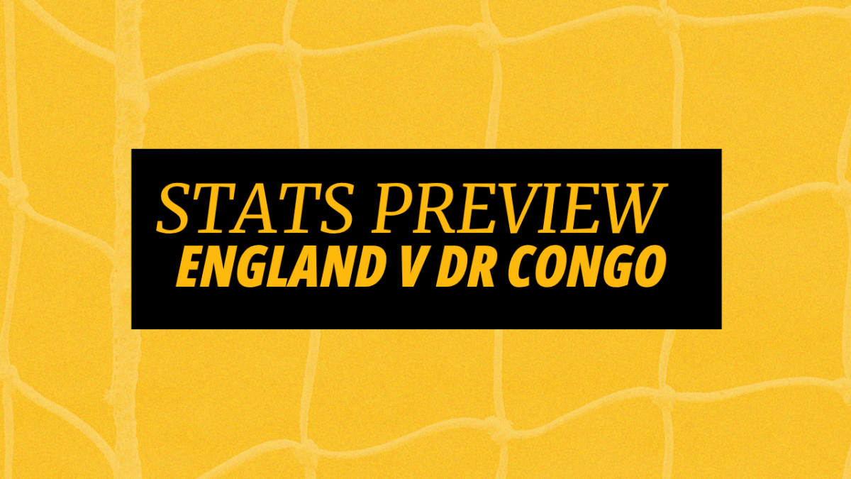 Image for England v DR Congo stats and tips